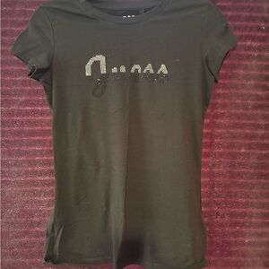 Guess Black Tee with Logo